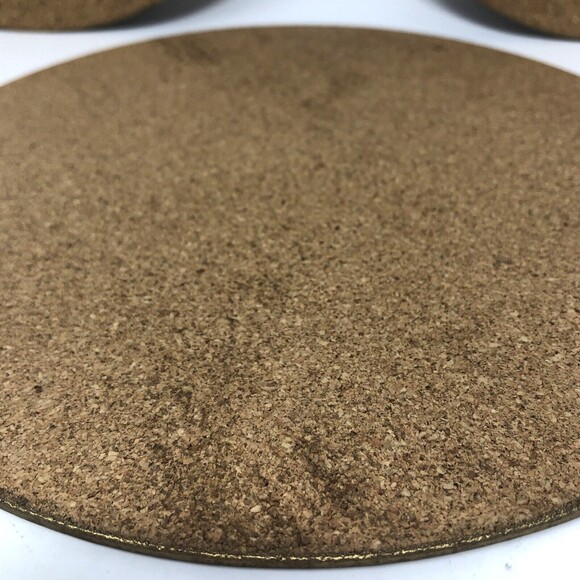 VTG Clover Leaf Wild Bird Cork Trivet Hot Pad  King Fisher Golden Finch Set Of 3 - Picture 12 of 12